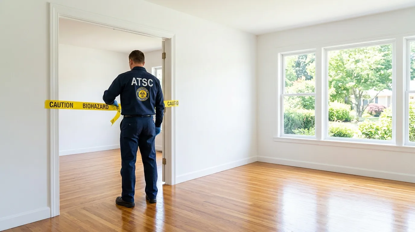 Certified biohazard cleanup crew performing Decomposition Cleanup in Park View